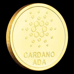 Golden Plated Cryptocurrency Metal Coin Gift