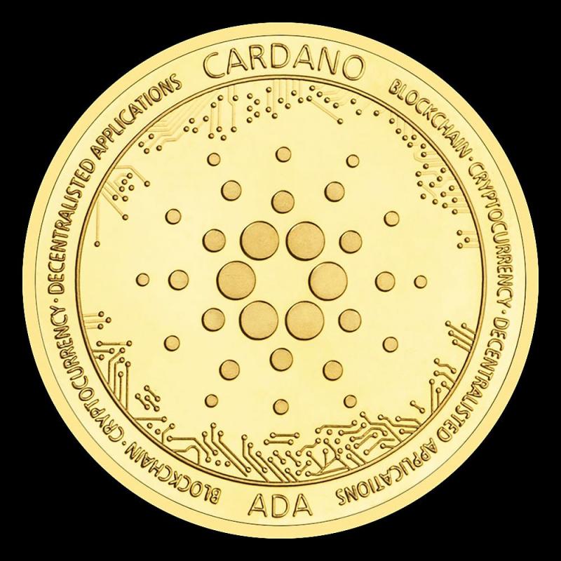Golden Plated Cryptocurrency Metal Coin Gift