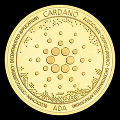 Golden Plated Cryptocurrency Metal Coin Gift
