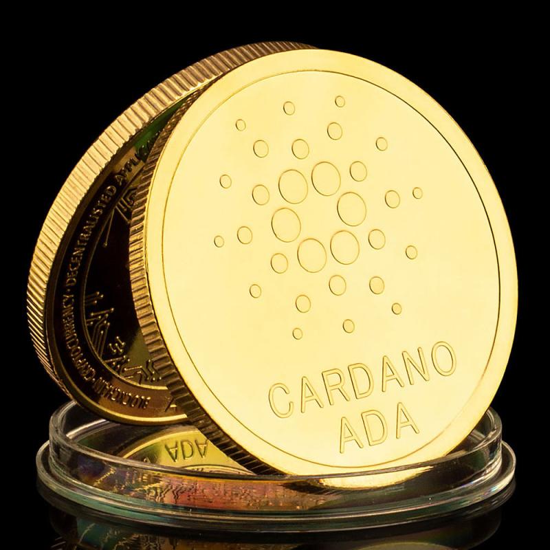 Golden Plated Cryptocurrency Metal Coin Gift