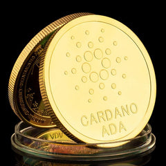 Golden Plated Cryptocurrency Metal Coin Gift