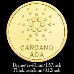 Golden Plated Cryptocurrency Metal Coin Gift