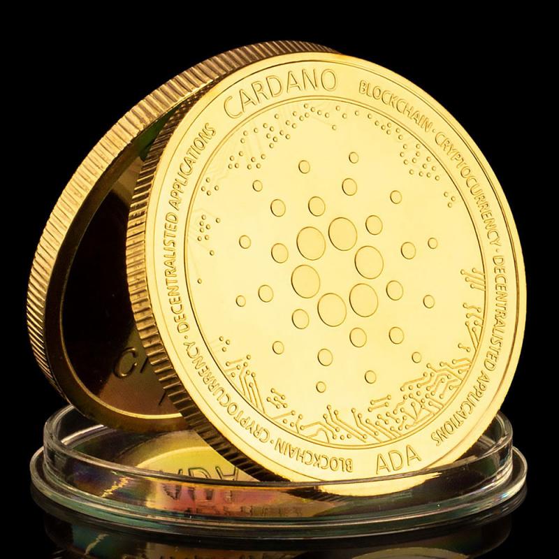 Golden Plated Cryptocurrency Metal Coin Gift