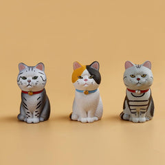 Cartoon Mini Bell Smelly Face Cat Car Doll Random Style