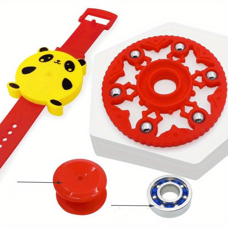 Plastic Steel Ball Fingertip Gyroscope Watch Decompression Toy
