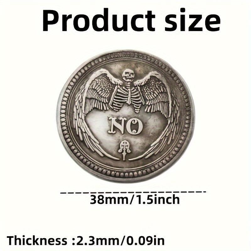 Lucky Coin Yes No Decision Coin with Stand