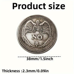 Lucky Coin Yes No Decision Coin with Stand