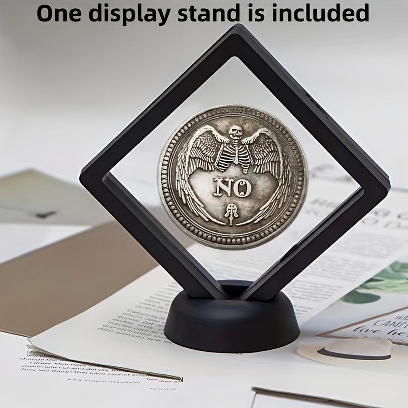 Lucky Coin Yes No Decision Coin with Stand