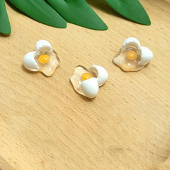 10pcs Egg Flower Mini Toy Resin Ornament Storage Box Decoration