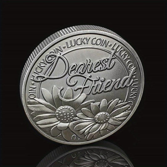 Lucky Good Lucky Coin Love Word Romantic Couple Collection Art Gift Souvenir