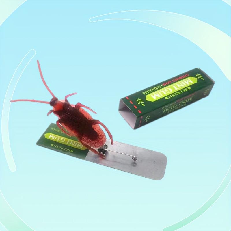 4pcs Simulation Cockroach Chewing Gum Funny Self Installed Toy