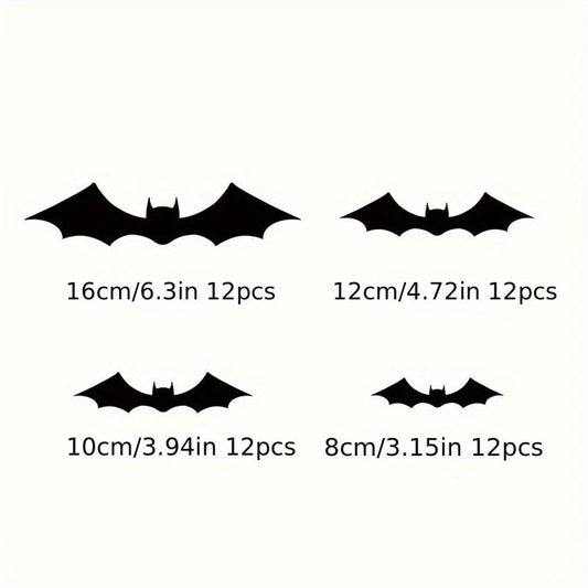 Halloween Bats Wall Decor Scary 3D Sticker