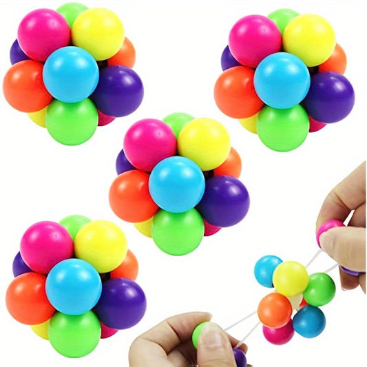 Rotatable Stretch Colored Balls Hand Fidget Anxiety Relief Balls