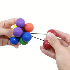 Rotatable Stretch Colored Balls Hand Fidget Anxiety Relief Balls