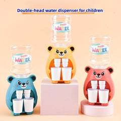 Kids Bear Water Dispenser Toy - Double Water Fun Kitchen Toy