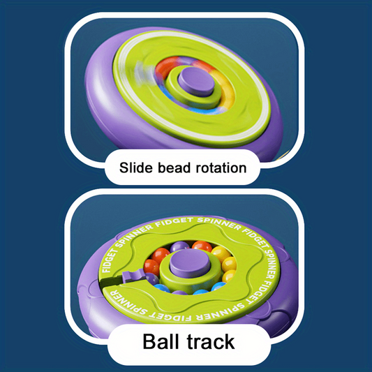 Carrot Fingertip Rotating Gyro 3D Gravity Roller Ball Maze
