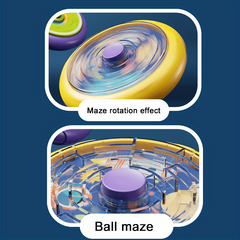 Carrot Fingertip Rotating Gyro 3D Gravity Roller Ball Maze