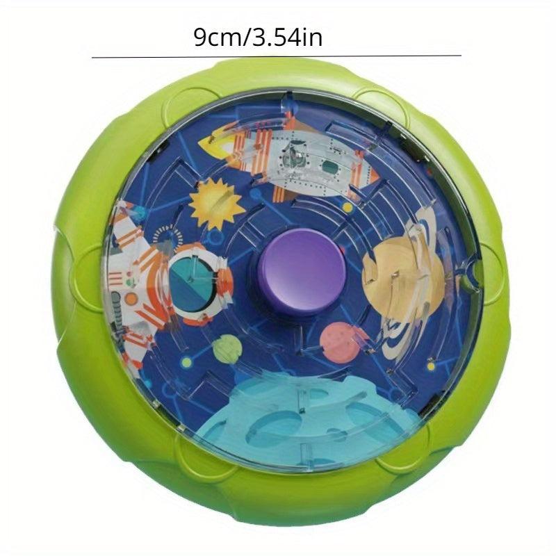 Carrot Fingertip Rotating Gyro 3D Gravity Roller Ball Maze