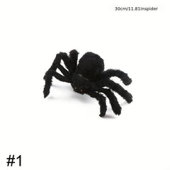 Halloween Prank Stuffed Spiders Simulate Spooky Decoration