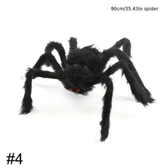 Halloween Prank Stuffed Spiders Simulate Spooky Decoration