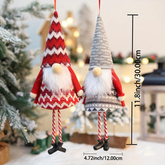 Christmas Faceless Old Man Pendant Knitted Doll Santa Claus Charm Outfit
