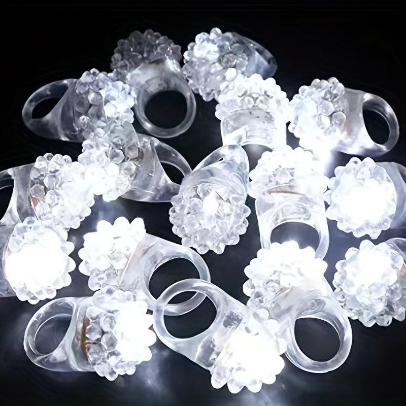24pcs Luminous Strawberry Rings Party Favors