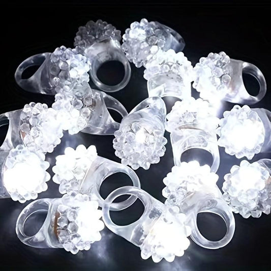 24pcs Luminous Strawberry Rings Party Favors