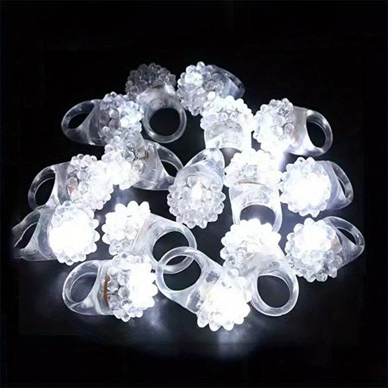 24pcs Luminous Strawberry Rings Party Favors