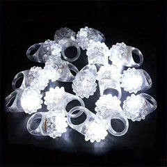 24pcs Luminous Strawberry Rings Party Favors