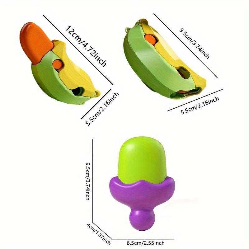 Decompression Gravity 3D Printing Banana Eggplant Puzzle Toy