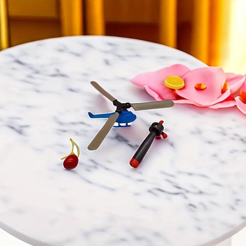 Pull String Helicopter Toy