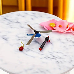 Pull String Helicopter Toy