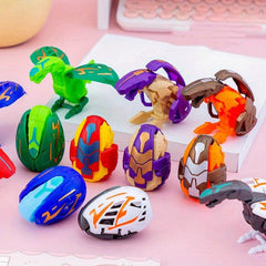 5pcs Dinosaur Egg Toy Simulation Dino Transformed Egg Gift