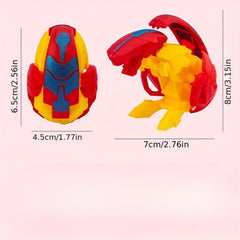 5pcs Dinosaur Egg Toy Simulation Dino Transformed Egg Gift