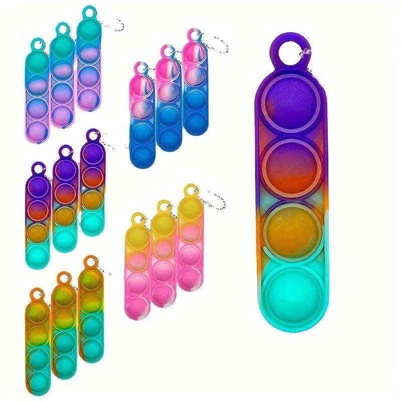 10pcs Fingertip Toy Keychain Party Favors Random Style Classroom Prizes