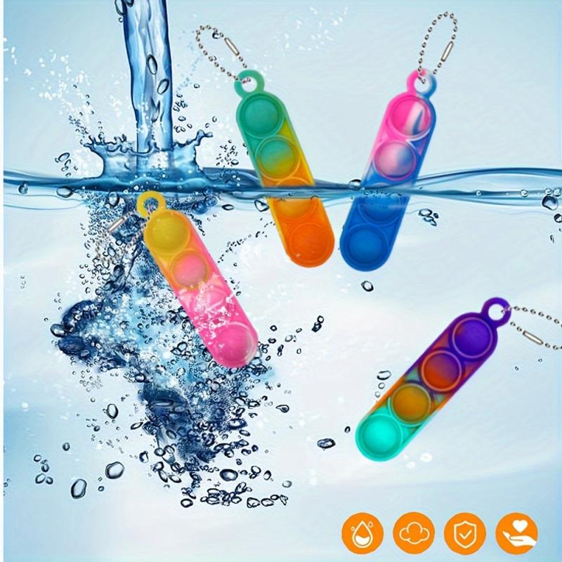 10pcs Fingertip Toy Keychain Party Favors Random Style Classroom Prizes