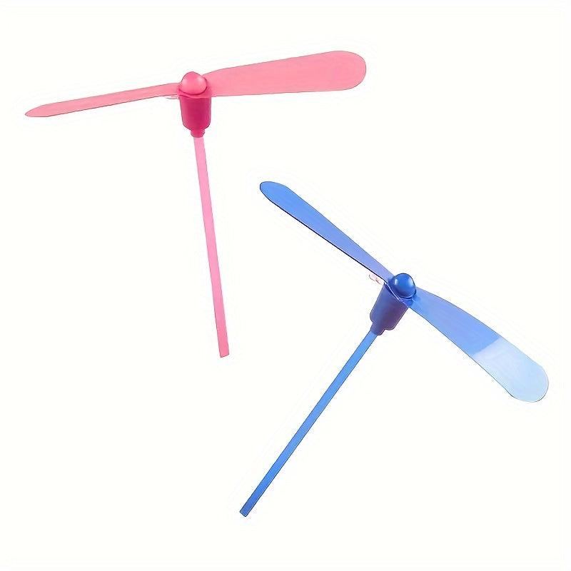 Luminous Bamboo Dragonfly Flying Toys for Camping Party, 2pcs