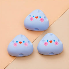 3pcs Cheese Cartoon Resin Phone Case Accessories
