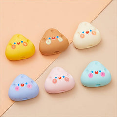 3pcs Cheese Cartoon Resin Phone Case Accessories