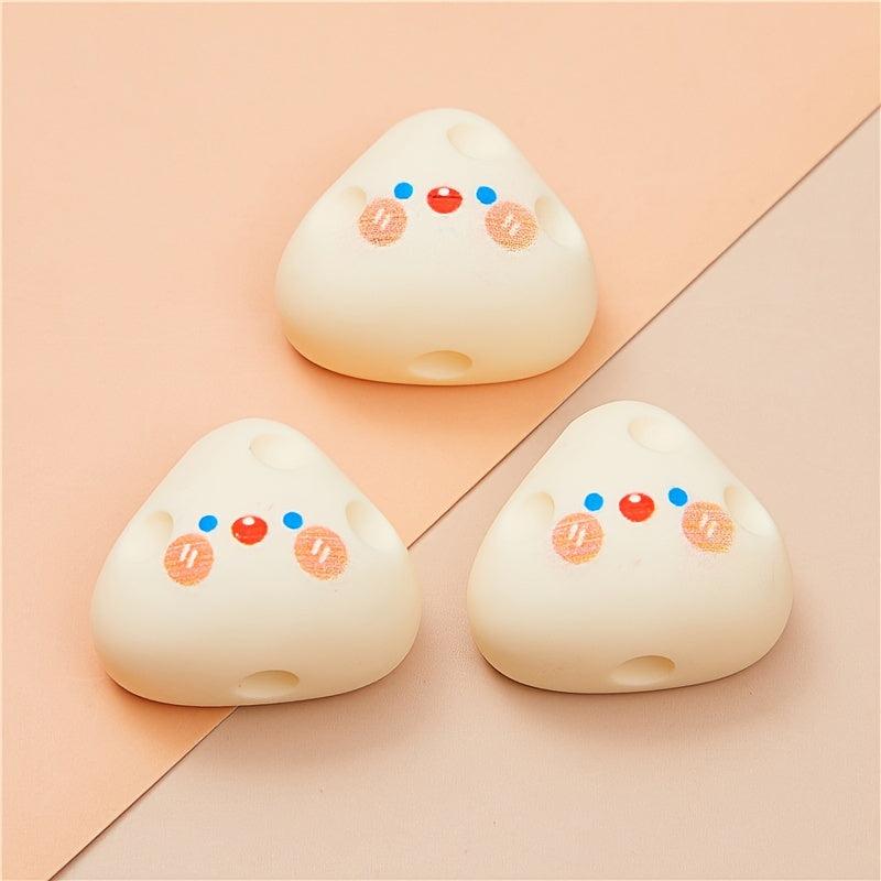 3pcs Cheese Cartoon Resin Phone Case Accessories
