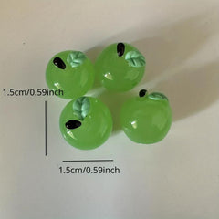 Resin Small Toy Food Play Simulation Fruit Green Toy