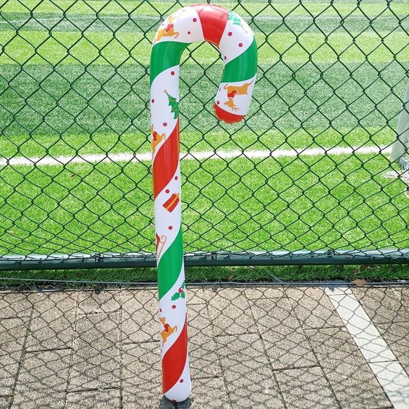 Children's Christmas Car Inflatable Old Man Cane Toy Large Inflatable Stick