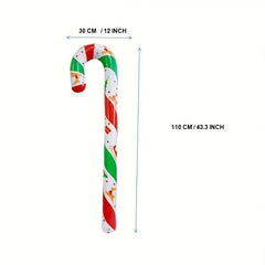 Children's Christmas Car Inflatable Old Man Cane Toy Large Inflatable Stick