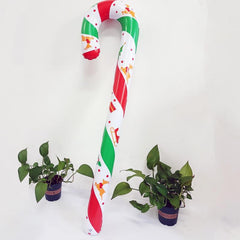Children's Christmas Car Inflatable Old Man Cane Toy Large Inflatable Stick