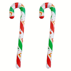 Children's Christmas Car Inflatable Old Man Cane Toy Large Inflatable Stick