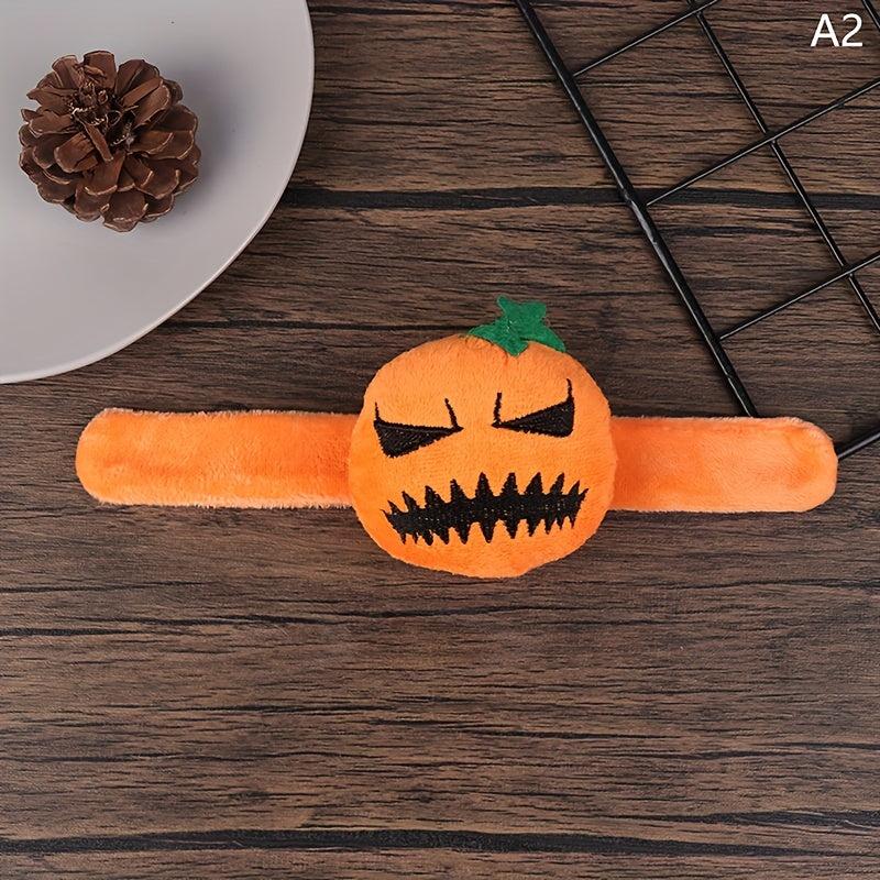 Halloween Ghostface Pumpkin Doll Pop Ring Wrist Strap