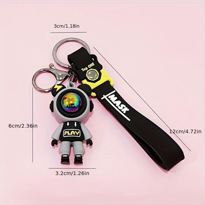 Cartoon Lightning Bear Keychain Astronaut Bear Doll Keychain Bag Pendant