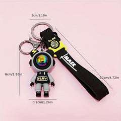Cartoon Lightning Bear Keychain Astronaut Bear Doll Keychain Bag Pendant