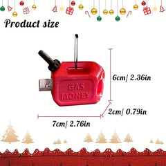 Gas Can Christmas Ornament Funny Money Holder Gas Tree Ornament