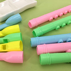 5pcs Colorful Small Flute 6 Holes Mini Vertical Flute Musical Instrument